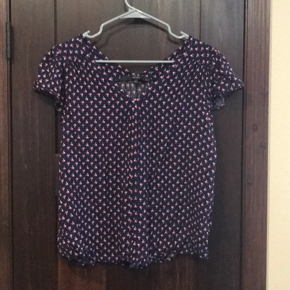 Short sleeve printed top